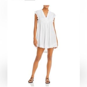 Poupette St Barth Pleated Mini Dress Coverup